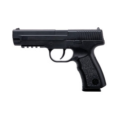 Crosman PSM45 Spring-Powered Single Shot BB Air Pistol, Polymer Frame, Black