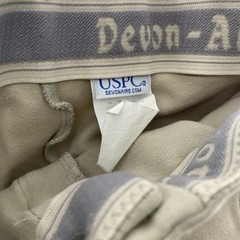 Devon Aire Riding Pants Children Child size 10 R Beige With Maroon Accent