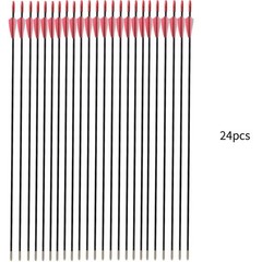 Outdoor 31″ Fiberglass Arrows 24PCS Archery Target Arrows Practice Shooting