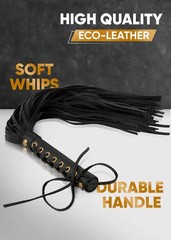 Horse Riding Crop Whip Training Equestrian Faux Leather 18 Inches Black