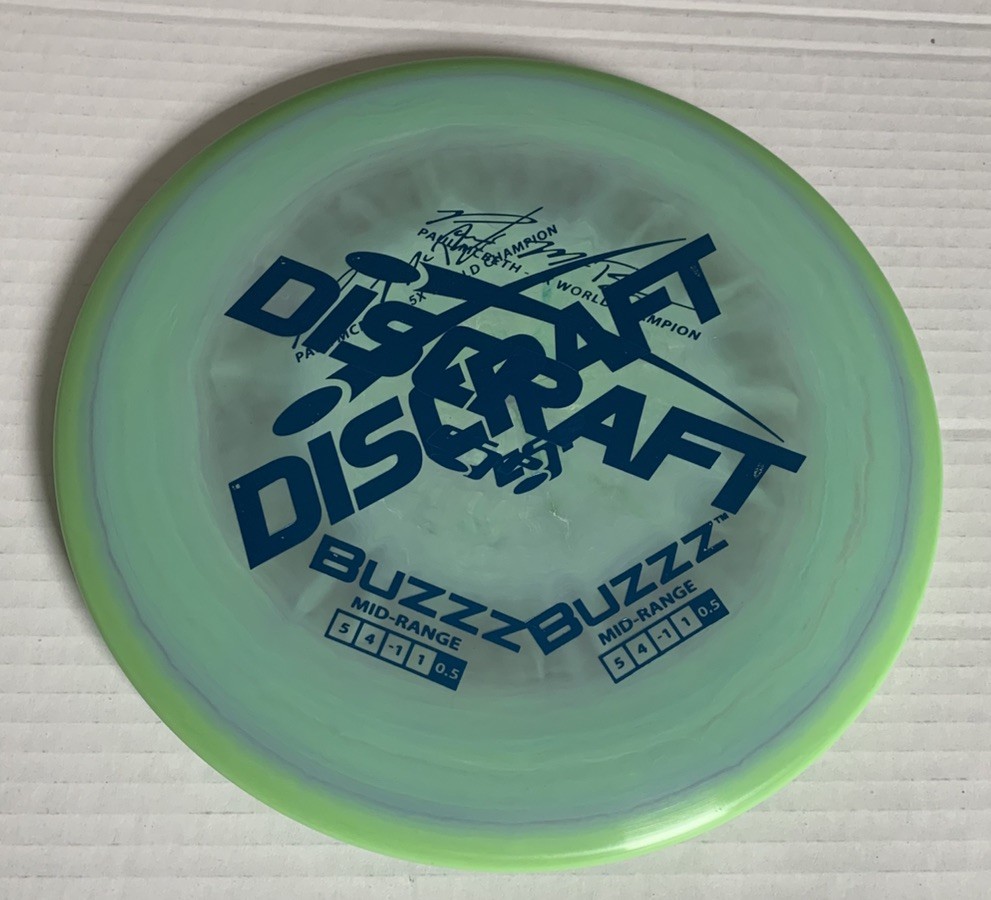 New Discraft ESP 5x Paul McBeth Buzzz Double Stamp Misprint Green 160g