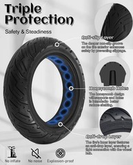 10 Inch Scooter Tire 60/70-6.5 10×2.5 Solid Tire Fit for Segway Ninebot Max G…