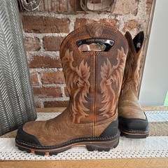 CODY JAMES MEN’S DECIMATOR WESTERN WORK BOOTS – NANO COMPOSITE TOE 8.5 D