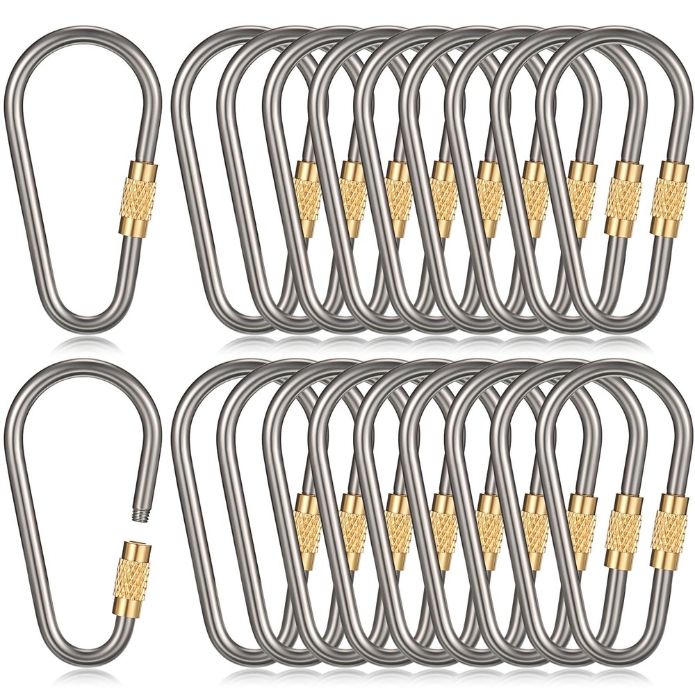Skylety 10 Pieces Mini Titanium approx. 1.9 x 0.9 inch, as picture shown