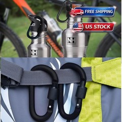 10Pack 3 Inch Locking Carabiner Clips D Ring Spring Snap Keychain Hook for Leash