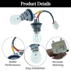 Rear Tail Light Bulb Socket and Wire Harness for Kia Optima 2014 with Bulbs