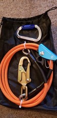 Outdoor Rock Climbing Fall Protection Rope Grab Protecta 100kg for 11-13mm Rope