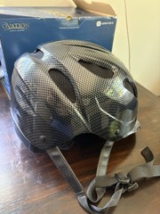 OVATION SEI PROTEGE GRAPHITE EQUESTRIAN RIDING HELMET WITH STORAGE BAG XS/S