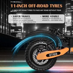 5600W 60V 27AH Foldable Electric Scooter Dual Motor 11in Off-Road Tire 50MPH0m