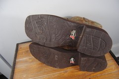 Justin Women’s Western Equestrian Boots Brown Leather Fabric GY9536 Size 9B