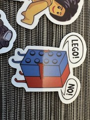 Lot 3 LEGO FUN RISQUÉ GLOSSY Sticker DECAL Decal