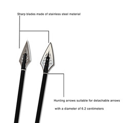 12pcs 150 grain Broadheads 1.1″ Cut Crossbow Compound Bow Arrowhead Hunting