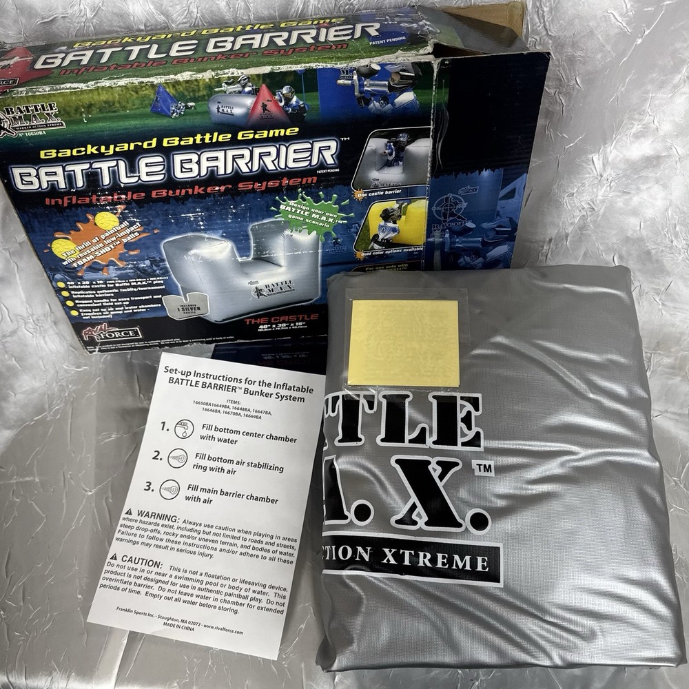 Franklin Sports Battle Max Inflatable Bumper Castle Barrier 16650BA Paintball