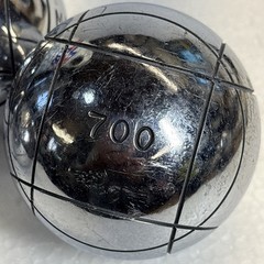 Vintage OBUT Bocce Ball La Boules “Match 700”. S34. 73mm 700 Poids