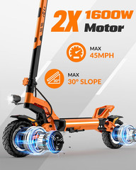JGH X5 Ultra 3200W Dual-Motor Electric Scooter 52V 20.8Ah Free Shipping