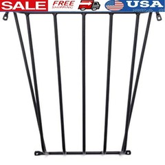 Wall Hay Rack Heavy Duty Wedge Design Powder Coated Steel Construction Black New