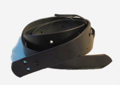 1 1/2″ x 6-foot BLACK Latigo, Full Grain USA Veg Tan Leather Western Cinch Strap