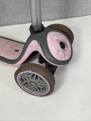 Vintage Globber Adjustable Pink Small Kick Scooter Solid Well Made Used