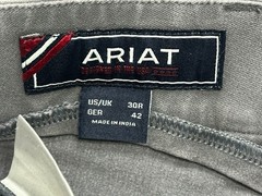 Women’s Ariat Heritage Knee Patch Equestrian Riding Breehces Size 30R Grey