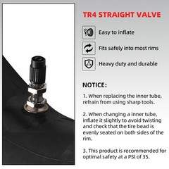 2.75/3.00-21” Replacement Inner Tube 80/100-21(300/325-21) with TR4 Staight V…