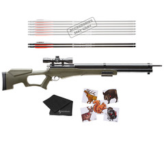 Umarex AirSaber Air Archery PCP Arrow 4×32 Scope Air Rifle and Wearable4U Bundle