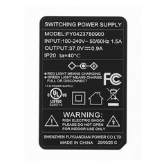 Shenzhen Fuyuandian Power Co Switching Power Supply FY0423780900 Black Indoor