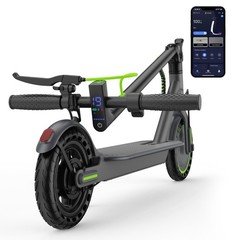 Adult Electric Scooter 350W 19MPH 19Miles Range 10.5Ah Battery Folding App Green