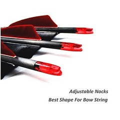 Carbon Arrows 30-In 400 Spine 4-In Feather Fletching 100 Grain Points 12 Pack