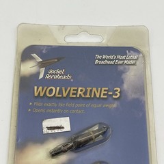 Rocket Aeroheads Wolverine-3 Broadhead 57 Grain 1 1/4″ Cutting Diameter