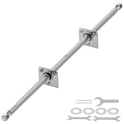 Go Kart Live Axle Kit 44In 1In Dia Steel W/ Bearing Flangette Fits ATV Dune Bug