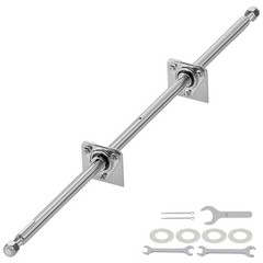 Go Kart Live Axle Kit 44In 1In Dia Steel W/ Bearing Flangette Fits ATV Dune Bug