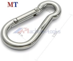 Stainless Steel 304 Spring Snap Hook Carabiner Clips 264 Lbs Set Of 6