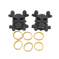 2pcs Archery Skull Stabilizer Compound Bow Limbs Rubber Shock Absorber Hunting