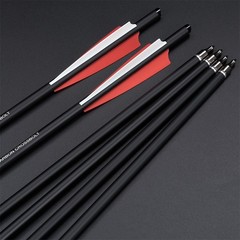 24X 20 inch Archery Hunting Carbon Crossbow Bolts Half Moon Nock OD 8.8mm Arrows