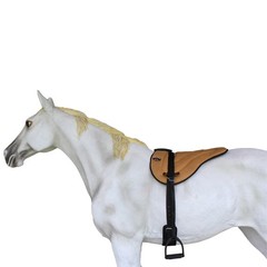 Challenger Western Lightweight Neoprene Padded Bareback Saddle Pad with Stirrups