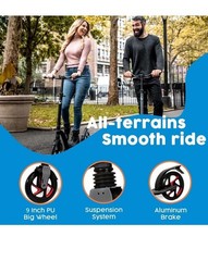 LaScoota Kick Scooter for Kids Ages 6+, Teens & Adults, Large 8″ Sturdy Ureth…