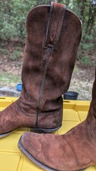 🚨Lucchese Kemo Sabe Handmade Brown Suede Cowboy Boots Men’s US 12 GD9323