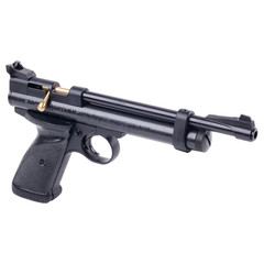 Crosman 2240 .22-Caliber Bolt Action Single-Shot CO2-Powered Air Pistol, Black