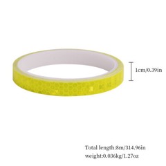 US 1-2 Pack 26 Feet Reflective Safety Tape Self Adhesive Pinstripe Sticker Decal