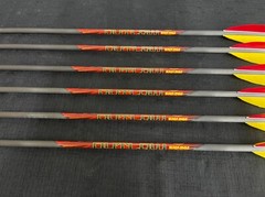 Black Eagle Outlaw 3″ Shield Cut Feather Fletched 400 Arrows 1/2dz BRAND NEW