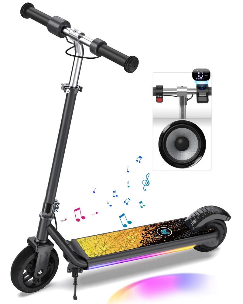 MIHOVER 150W 10mph Speed Kids Electric Scooter For 6-12 Years Old-Black