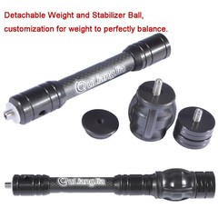 6″ 8″ 10″ 12″ Balance Bar Carbon Stabilizer Archery Compound Bow Dampener Rod