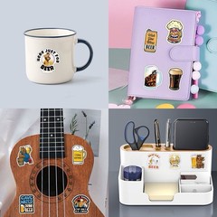 30Pcs Random Funny Beer Drink I Love Beer Alcohol Waterproof Vinyl Stickers