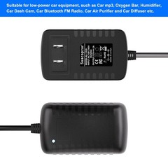 AC to DC Converter 12V 24W Car Cigarette Lighter Socket, 100-240V to 12V 2A A…