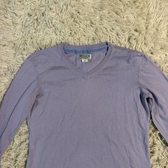Women’s Medium Purple Dover Long Sleeve Horseback Riding Sweater
