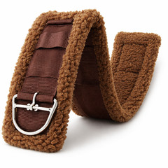 Western Nylon Webbed Straight Rear Flank Saddle Cinch Fleece 97126