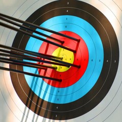 50 PCS 40cm Archery Paper Target Surface For Bow And Arrow Target Practice