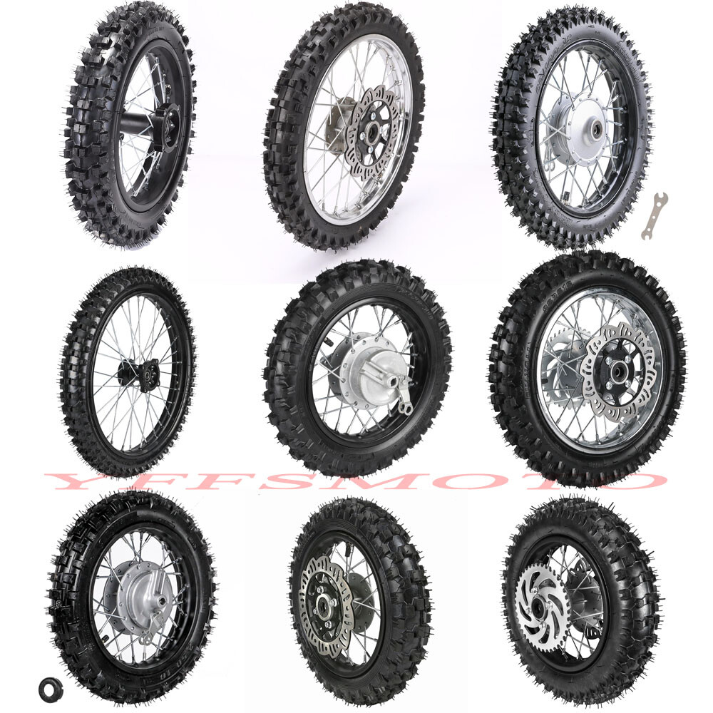12mm/15mm 12»/14»/16»/19»Rim Wheel Tire Tyre for KLX110 SSR125 CRF RM CR SDG