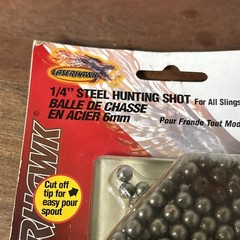 Marksman 6mm (1/4″) Steel Round Ball Slingshot Ammo 250 Pack Model 3100