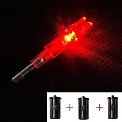 6/12pcs Archery Glowing LED Nocks ID5.2mm for Crossbow Arrows Tails Hunting Tool